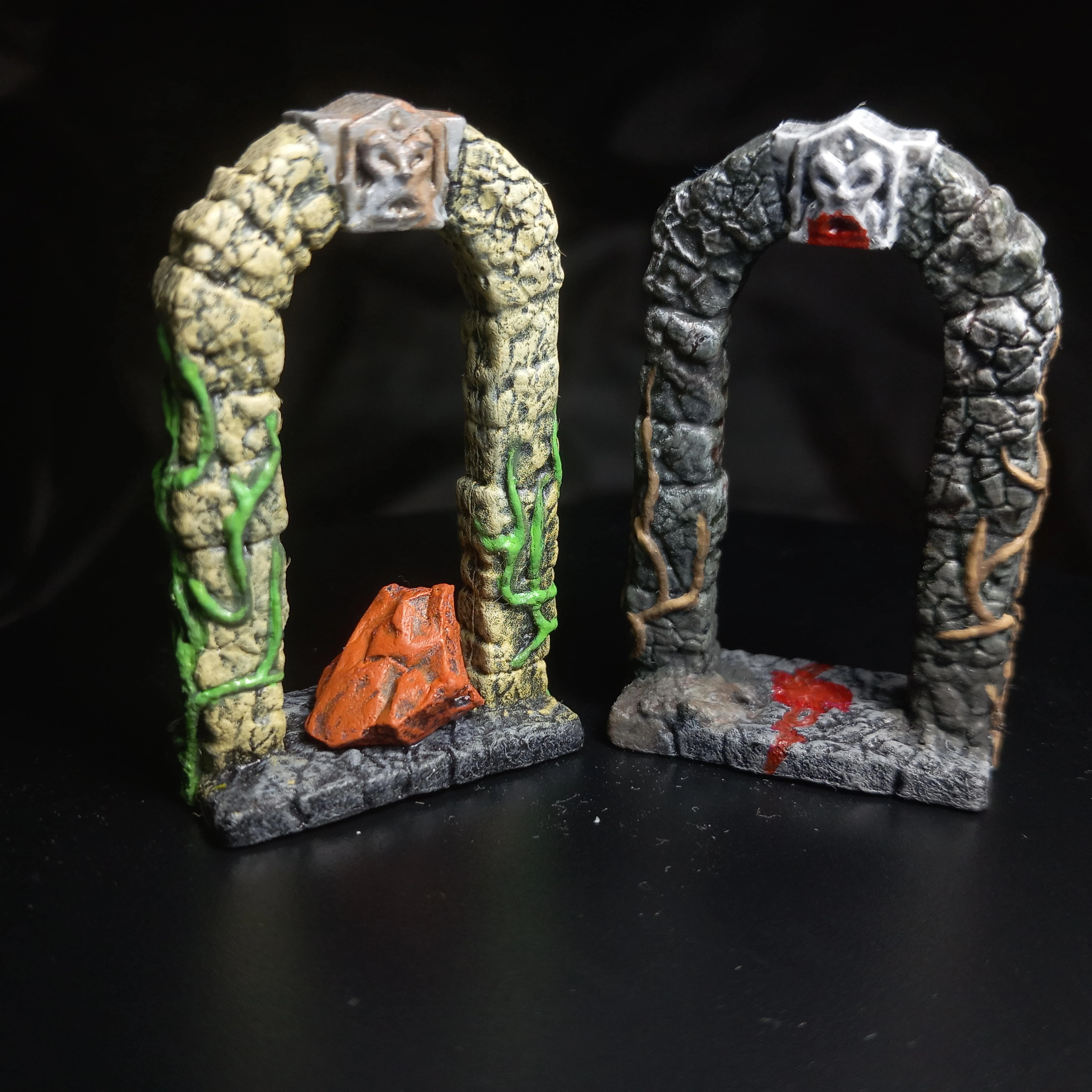 Full set of painted door frames