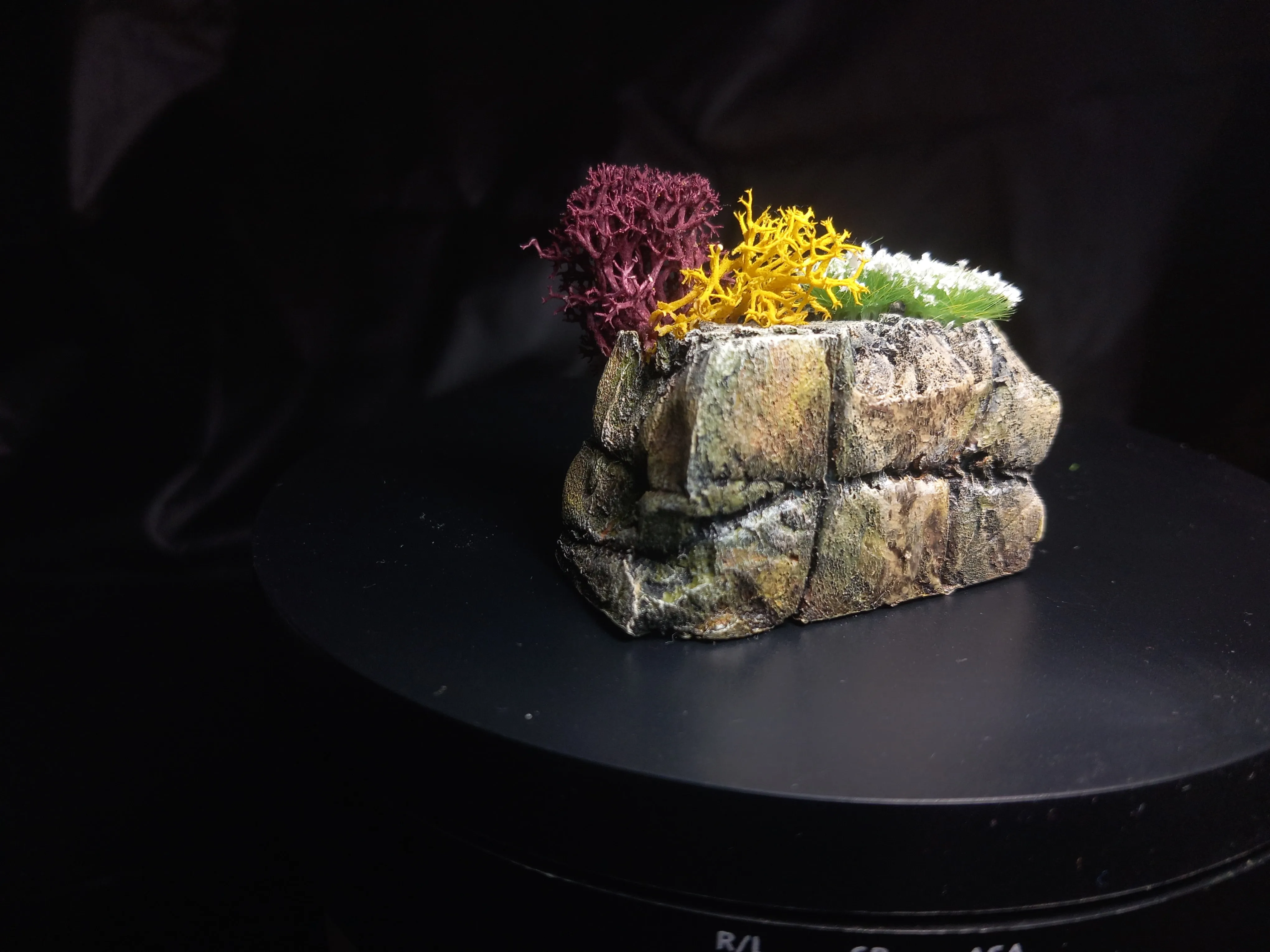 Hero figures navigating custom token dungeon