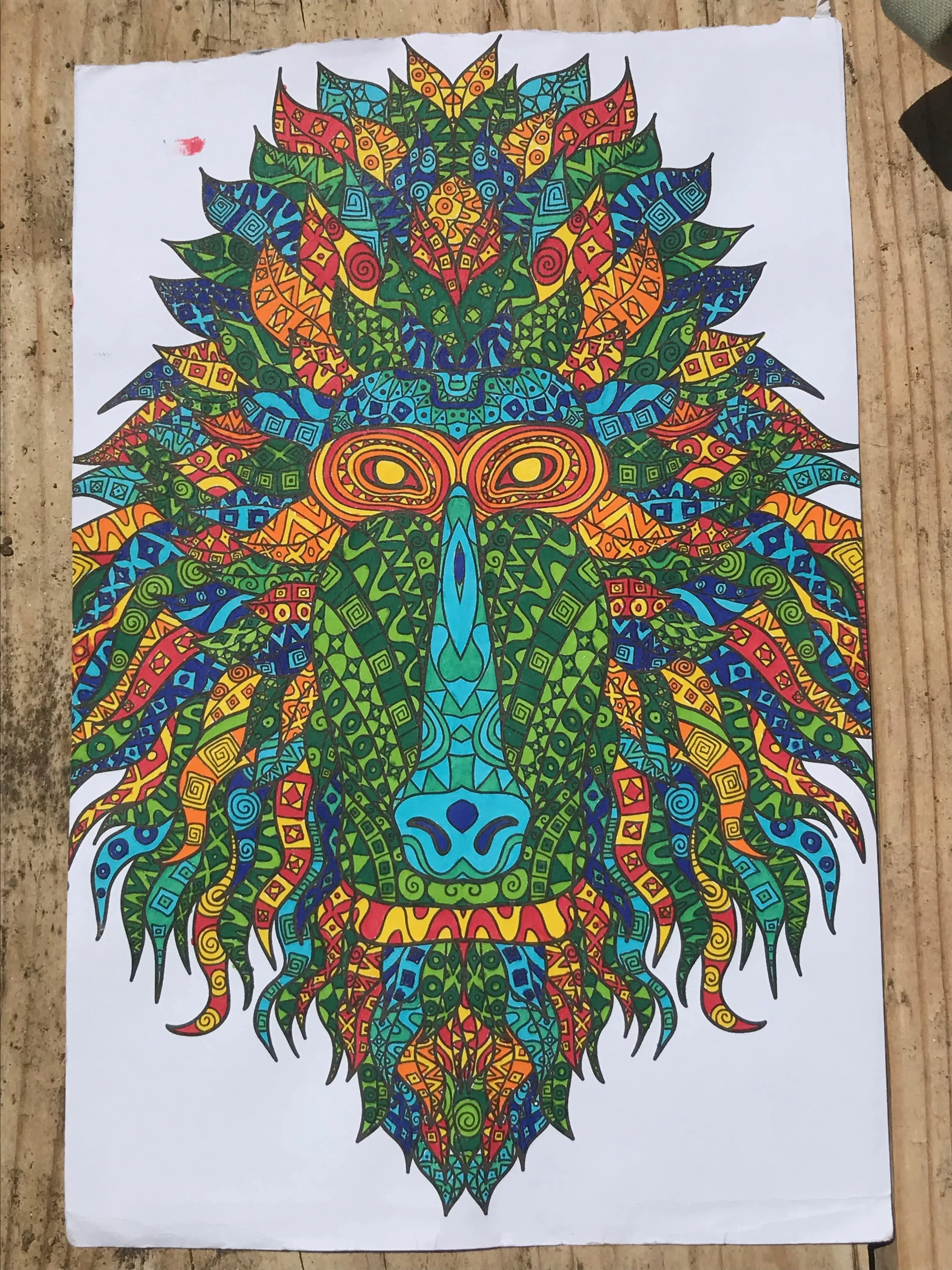 colouring page of mabuino