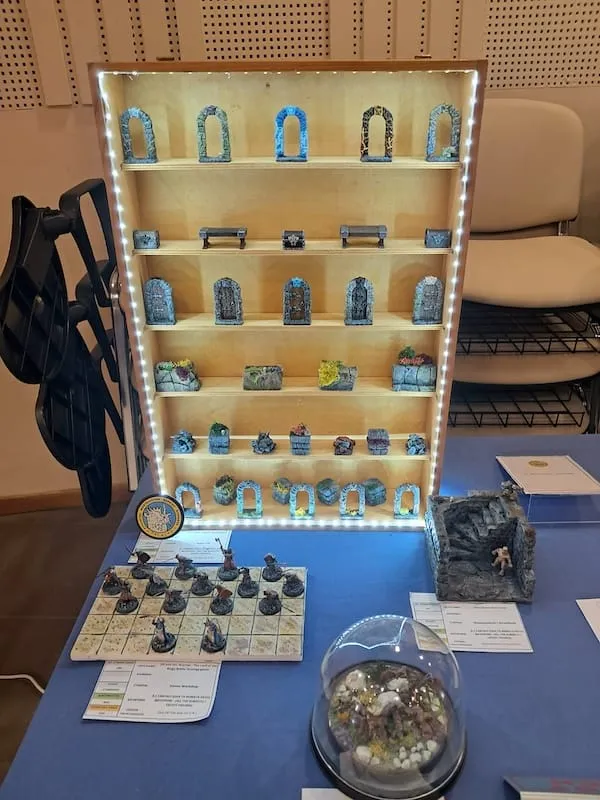 Photo of my 4 exhibits display