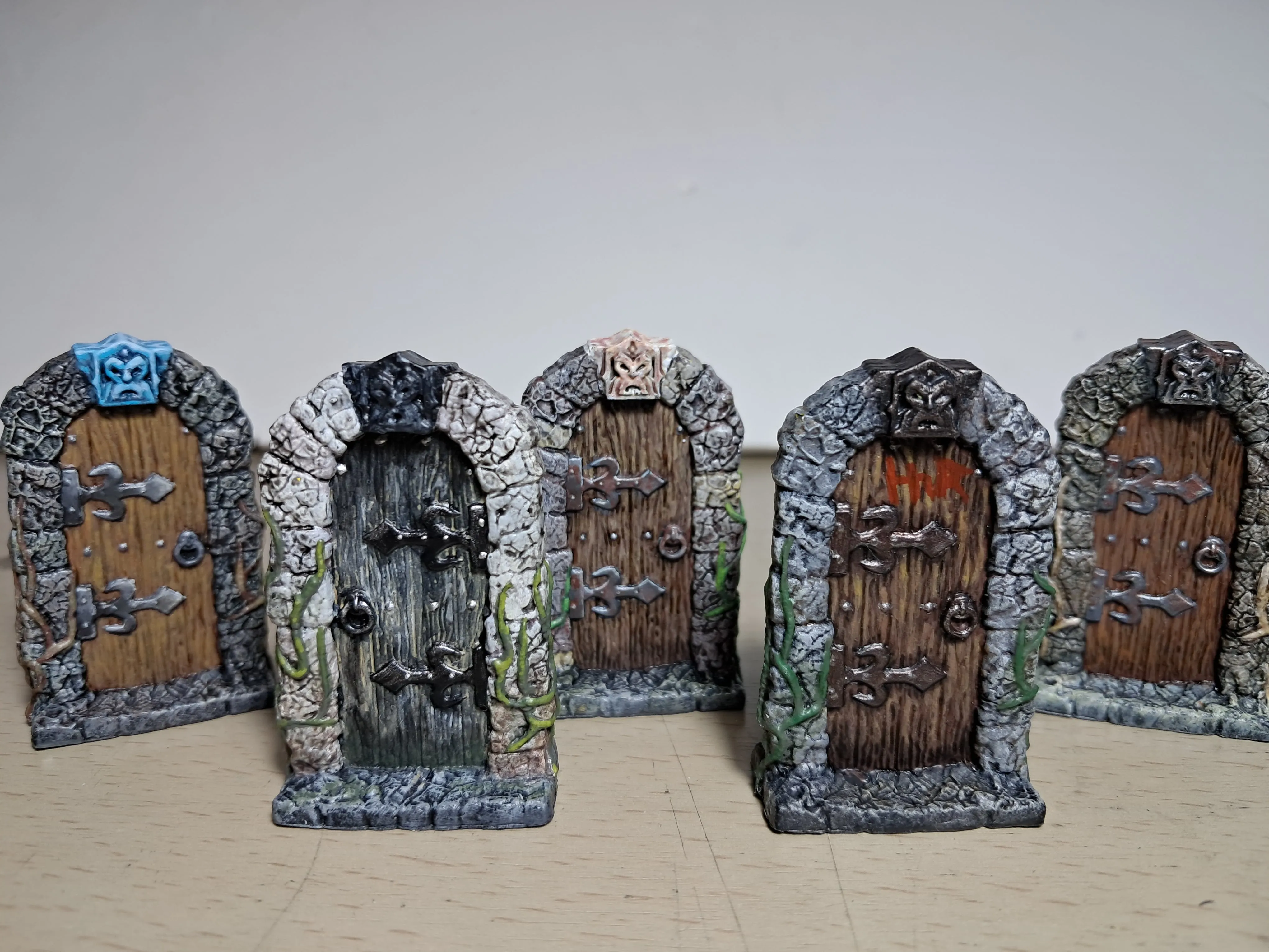 HeroQuest painted doors
