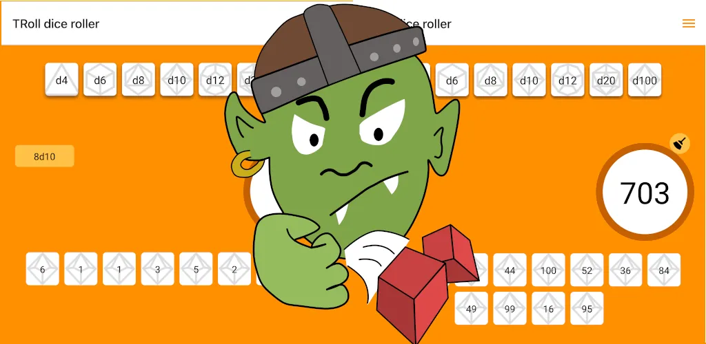 Featured image for T-Roll Dice Roller App
