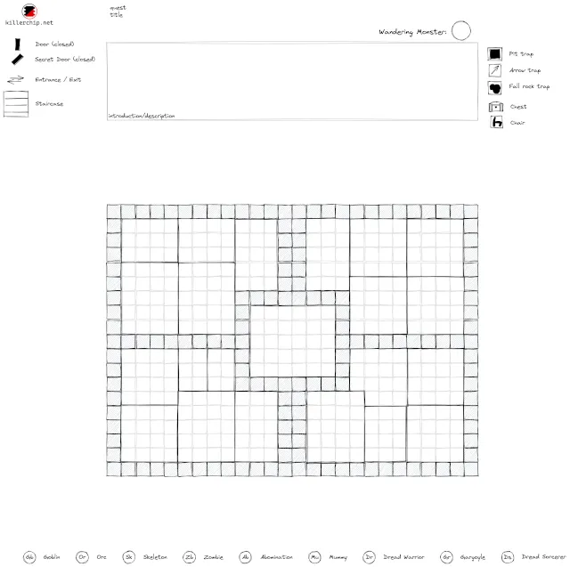 Printable Quest Designer preview